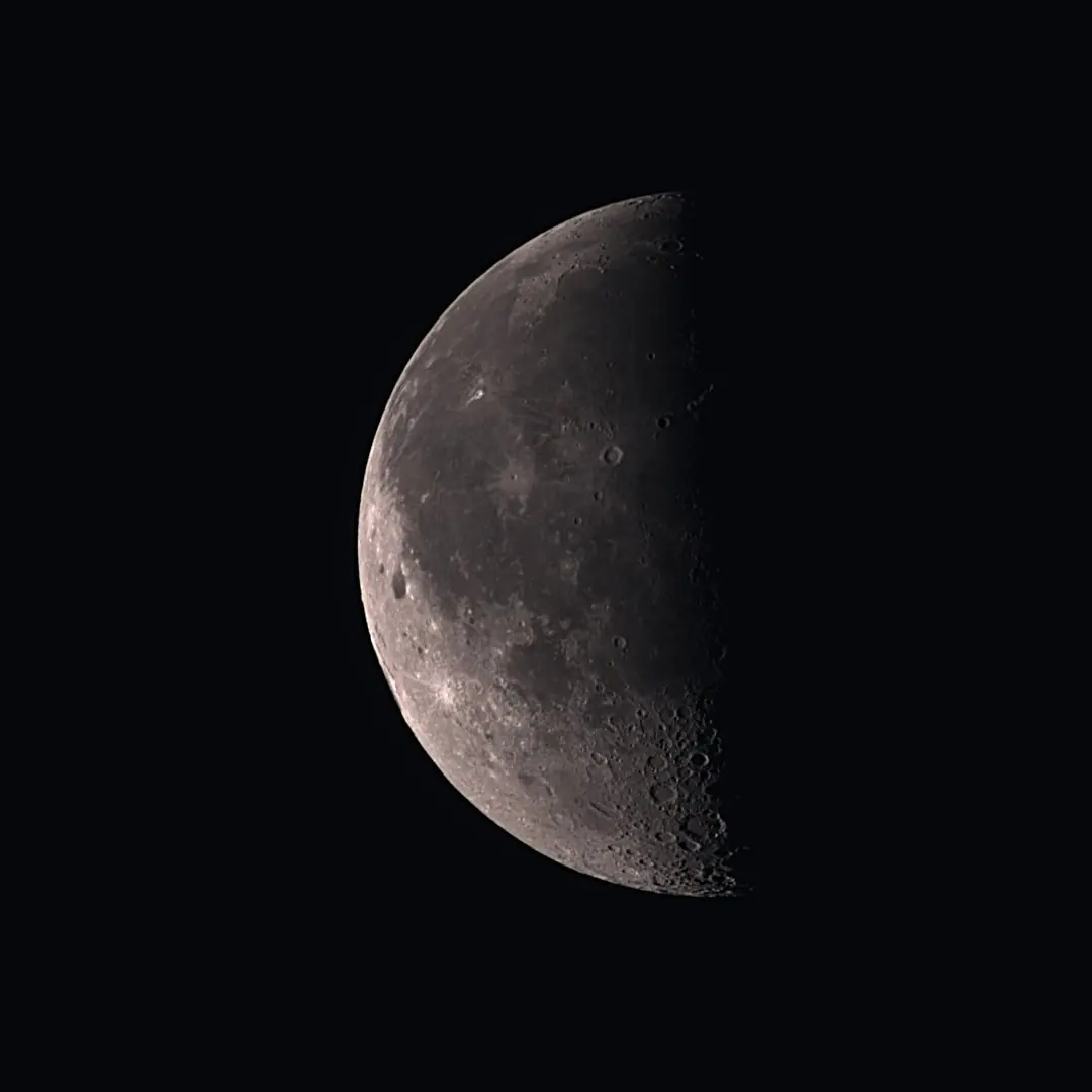The Moon at last quarter